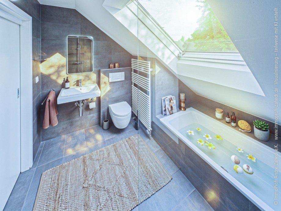 Badezimmer Doppelhaush�lfte Dieburg