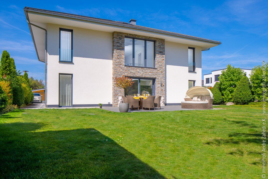 Blick vom Garten Einfamilienhaus Gro�-Zimmern