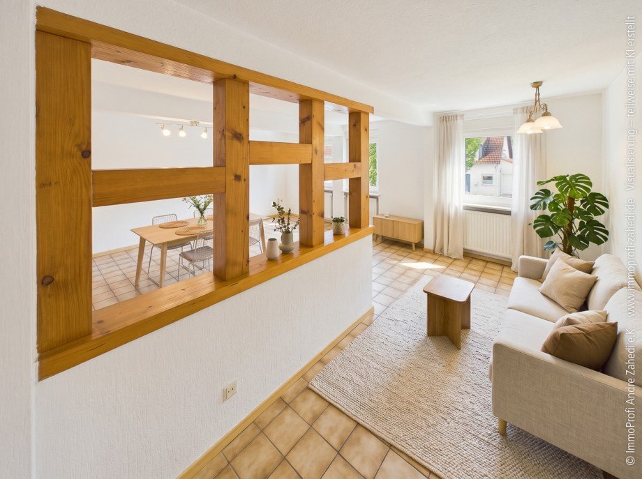 Wohn. u. Esszimmer im 1.OG Zweifamilienhaus Darmstadt / Eberstadt
