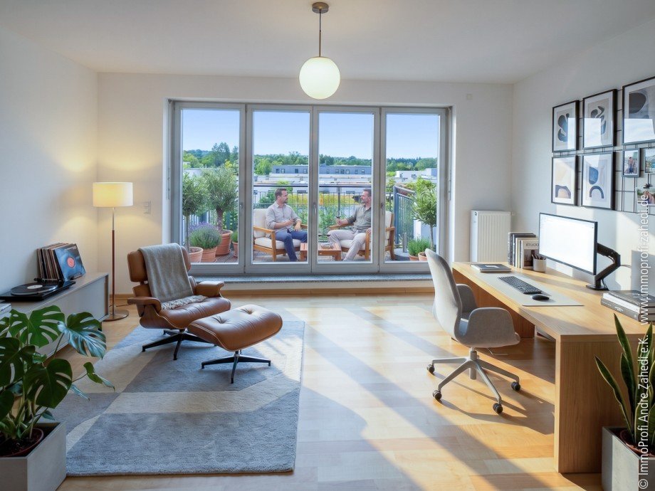 Homeoffice im DG Reihenmittelhaus Darmstadt