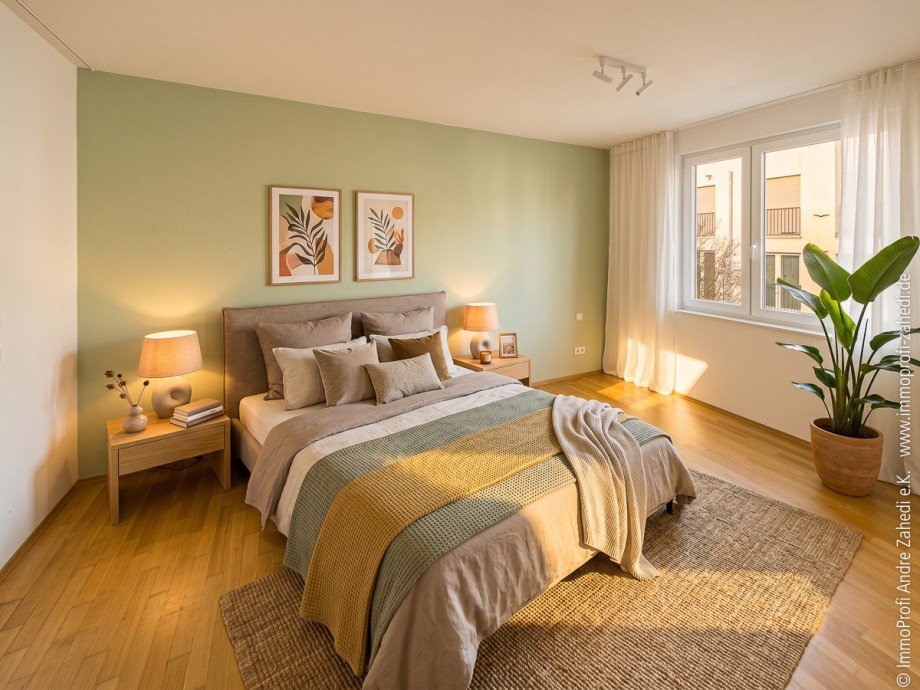 Schlafzimmer Reiheneckhaus Darmstadt-Edelsteinviertel