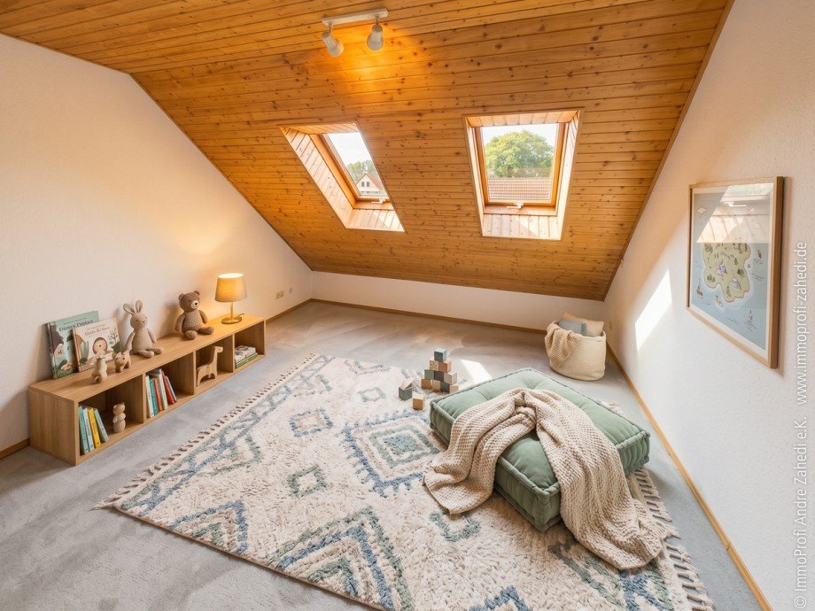 Kinderzimmer im DG Einfamilienhaus Darmstadt