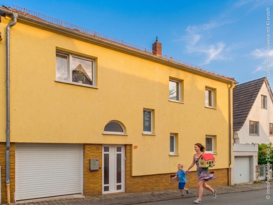 Hausansicht Strasse Einfamilienhaus M�hltal / Nieder-Ramstadt