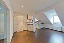 K�che und Essbereich 3 1/2-Zimmer-Dachgeschoss-ETW in Darmstadt-Bessungen +VERKAUFT+