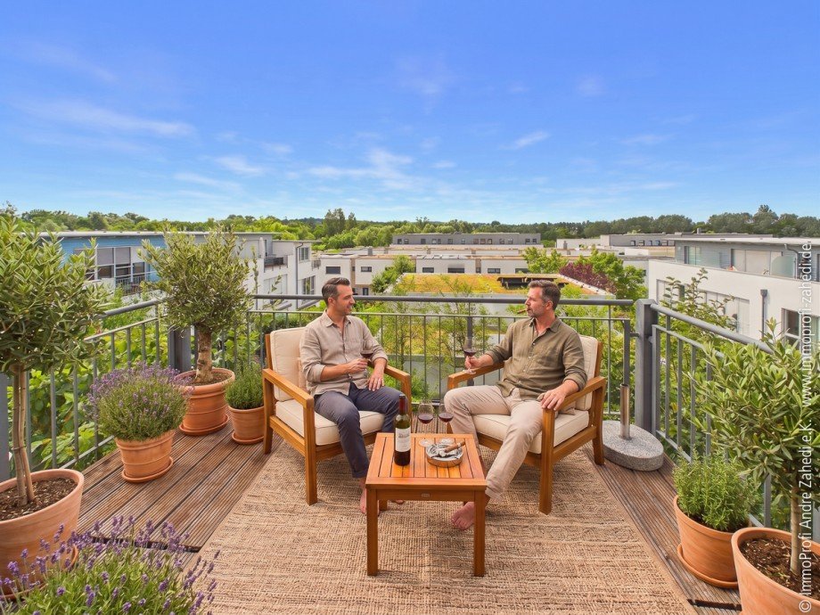 Dachterrasse Reihenmittelhaus Darmstadt