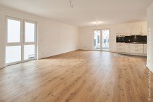 Woh- und Esszimmer Moderne 2-Zimmer-Wohnung mit EBK u. Balkon +VERMIETET+